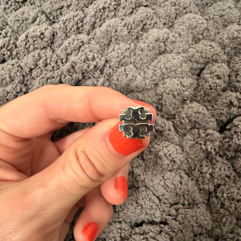 Tory Burch Gold and Silver Earrings - Picture 3 of 4